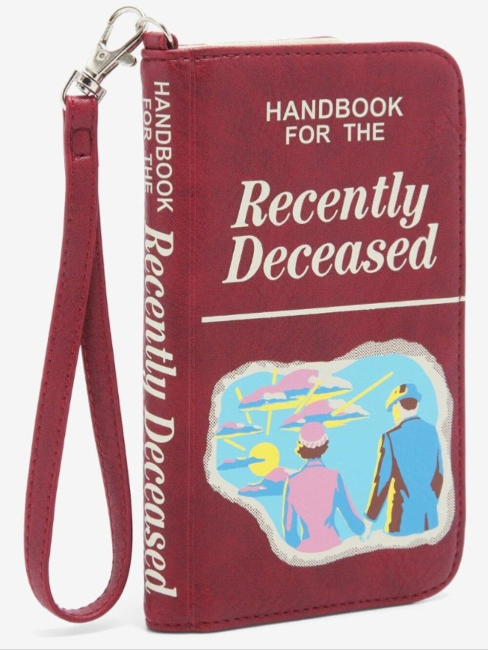 Beetlejuice Handbook for the Recently Deceased Wristlet Tech Wallet New!
